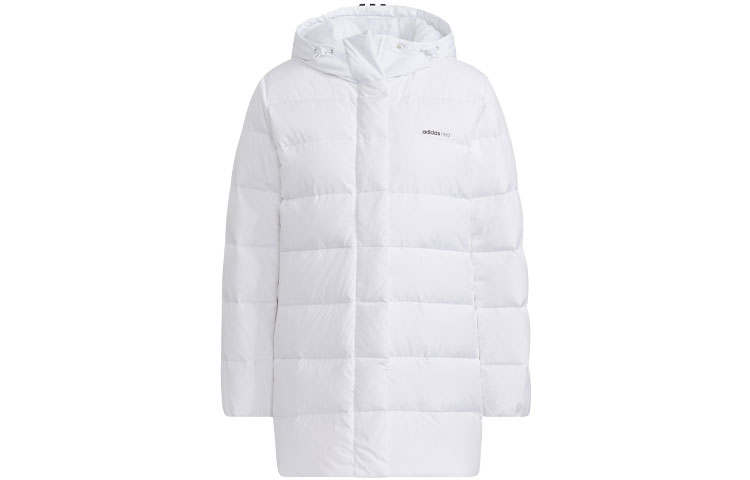 Adidas Neo Down Jackets Women's White Hooded Moderate Other