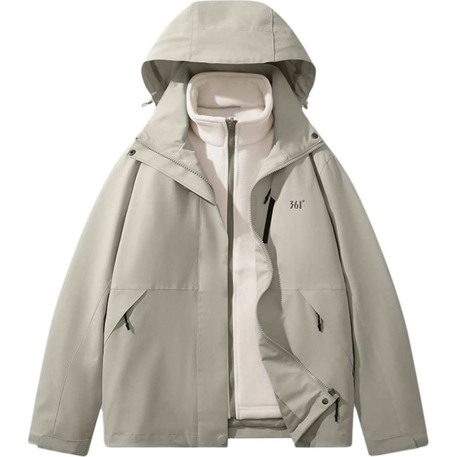 361° Jackets & Coats Women's Gray Khaki
