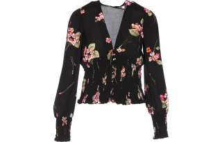 Twinset 【Previous Season】floral-print V-neck blouse