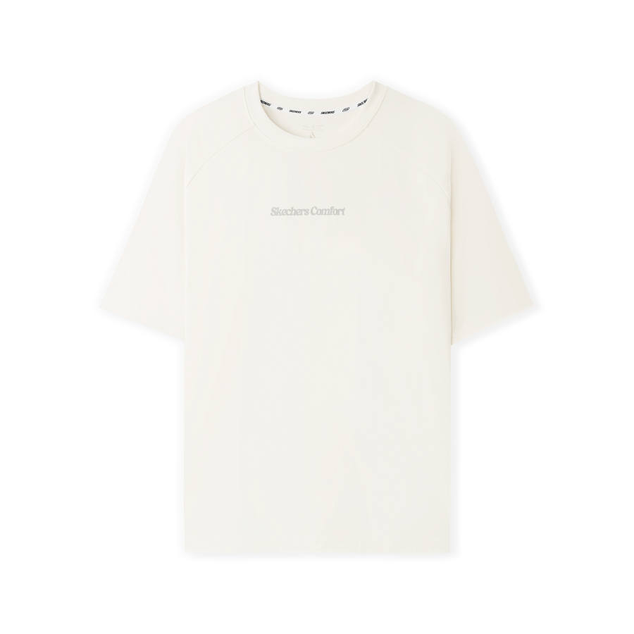 Skechers T Shirt Unisex Marshmallow White 0074