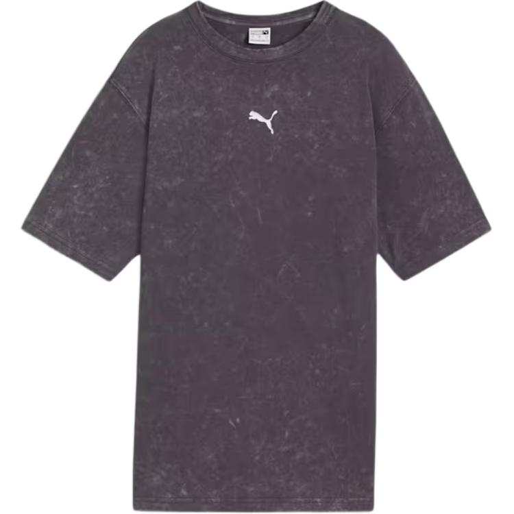 PUMA DARE TORELAXED FW24 Drop Shoulder Sleeve T Shirt Women's Gray