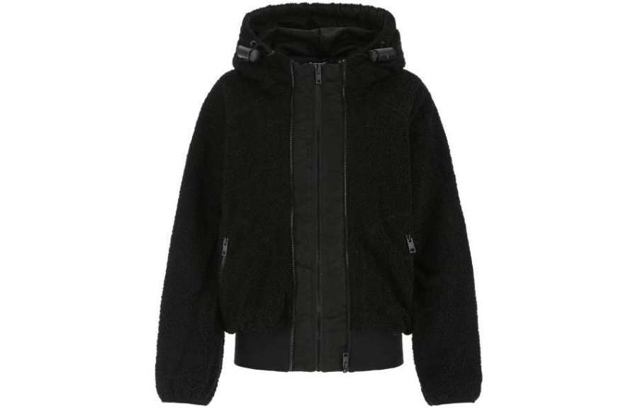 DIESEL Velvet feel Coat Women's Black