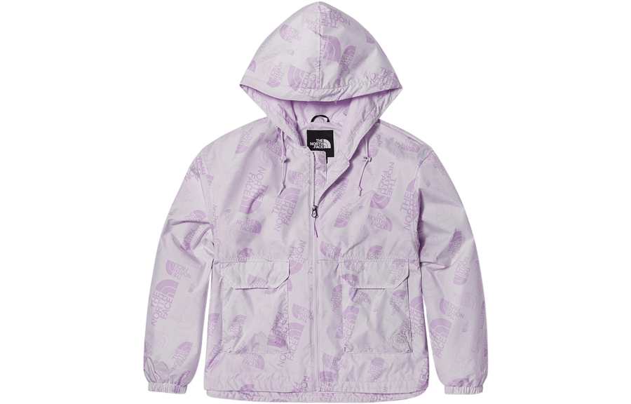 THE NORTH FACE Jackets Women's Light Purple Hooded Moderate Other
