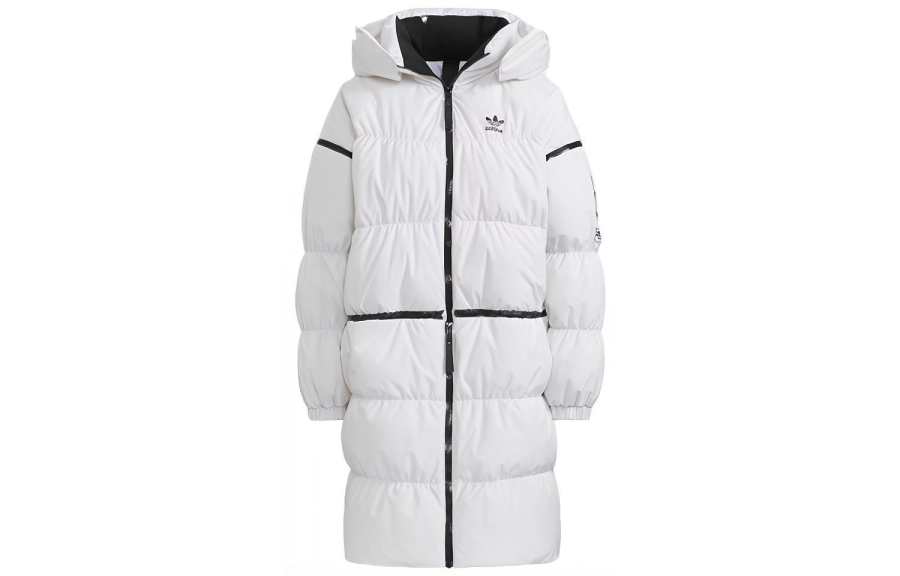 Adidas Originals LONG ZIP DOWN JACKET Down Jacket Winter Women's White