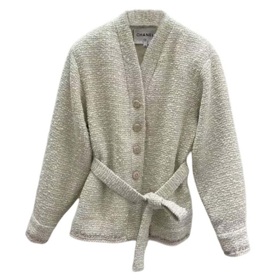 CHANEL CHANEL Jackets & Coats Women's White