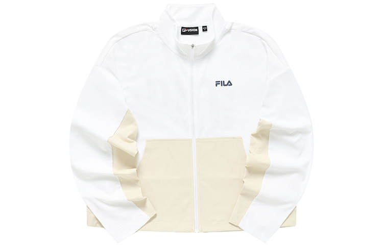 FILA FUSION Jackets Women's Tea White Stand Collar Moderate Other