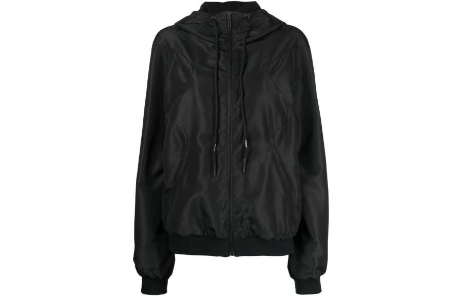 OFF-WHITE OFF WHITE Jackets Women's Black Hooded Non Detachable Moderate Other