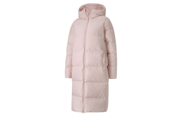 PUMA Down Jackets Women's Pink Hooded Thickened Other