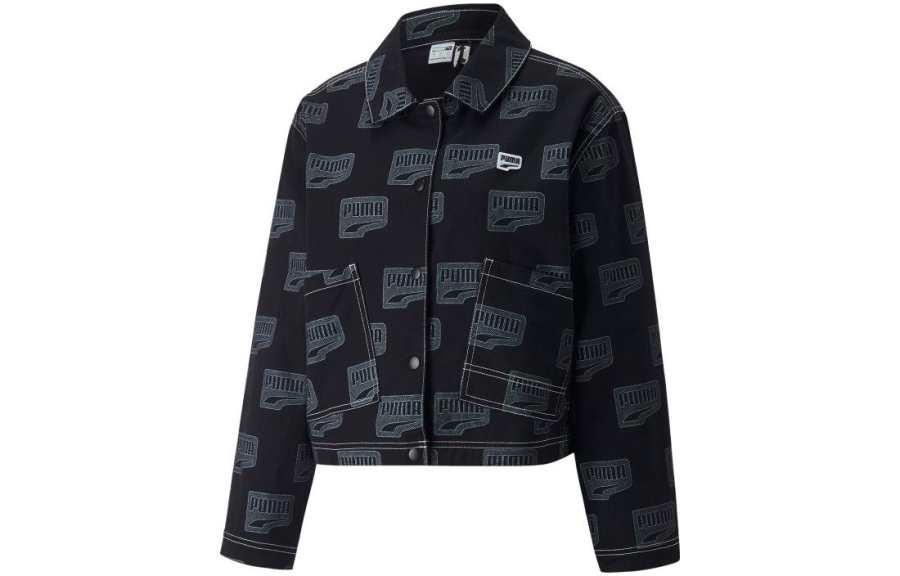 PUMA Downtown Jackets Women's Black Lapel Moderate Other