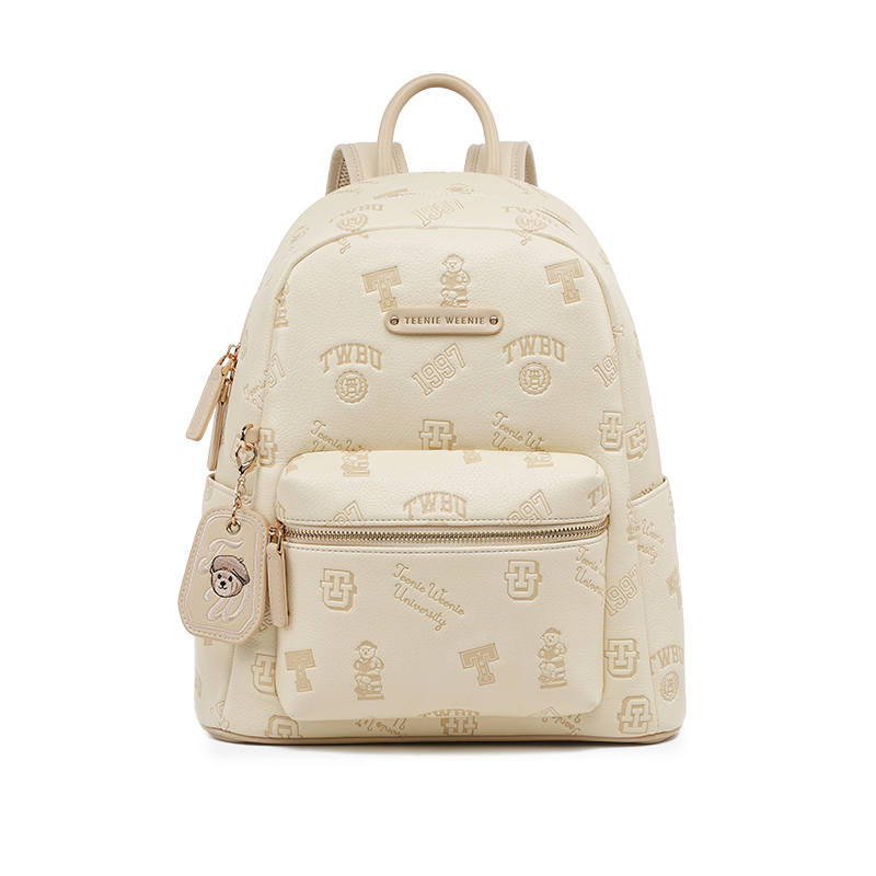 Teenie Weenie Pu Backpack Regular Women's Cream Yellow, Cream Apricot, Cherry Blossom Pink