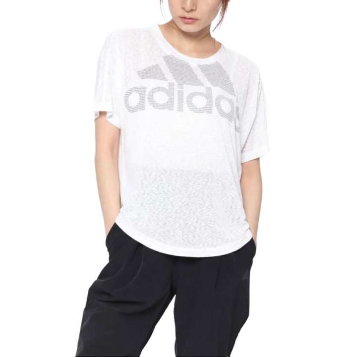 Adidas Adidas T Shirts Women's White Crew Neck Moderate