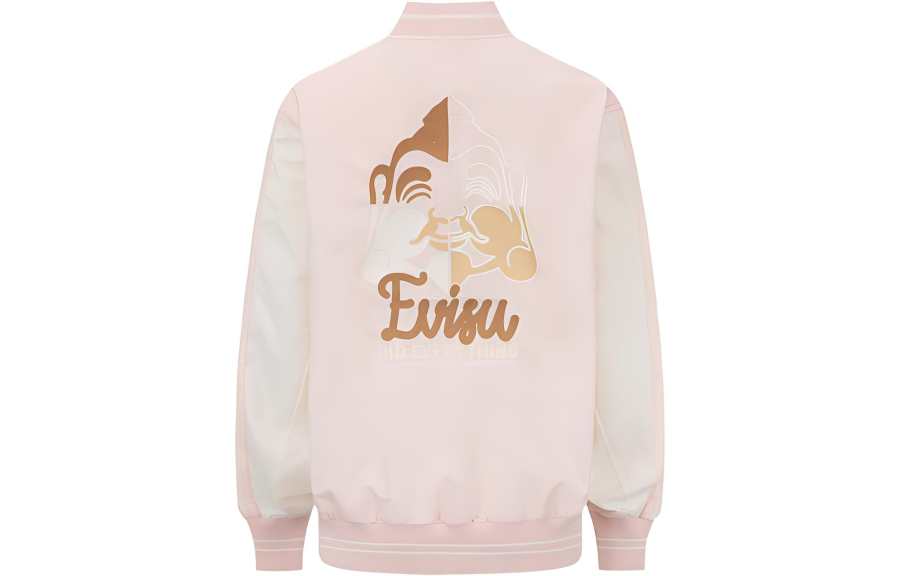EVISU Jackets Women's Pink Baseball Collar Moderate Other