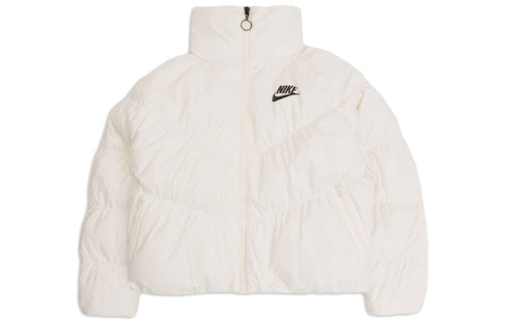 Nike Nike Down Jackets Women's White Stand Collar Thickened Other