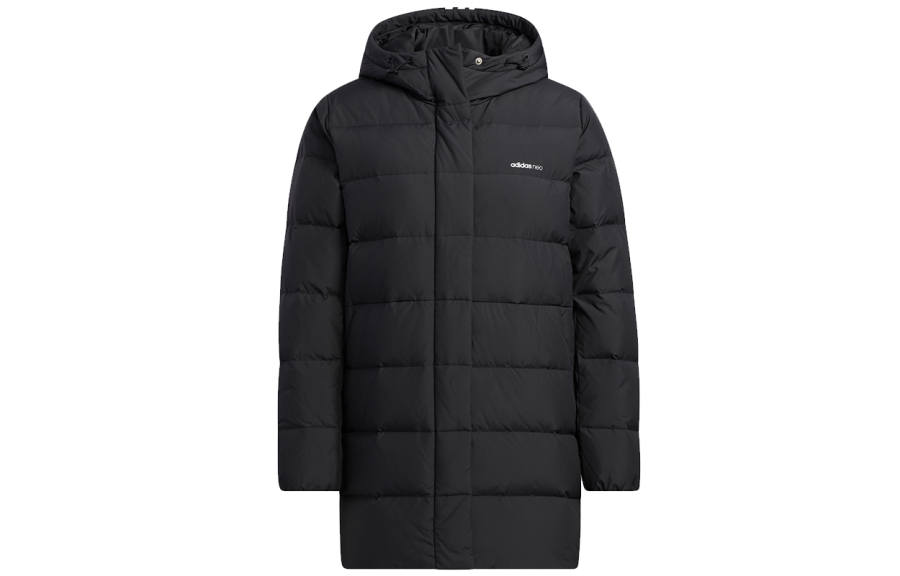 Adidas Neo Down Jackets Women's Black Hooded Moderate Other