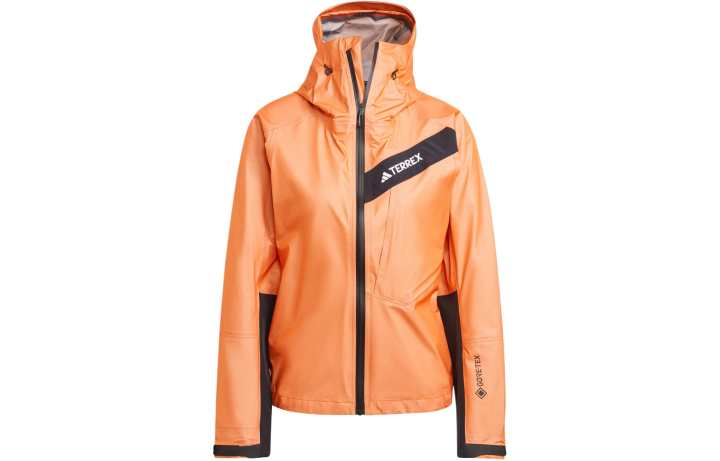 Adidas Adidas Terrex Techrock Light Gore Tex Active Rain Jacket Jackets & Coats Women's Half Impact Orange