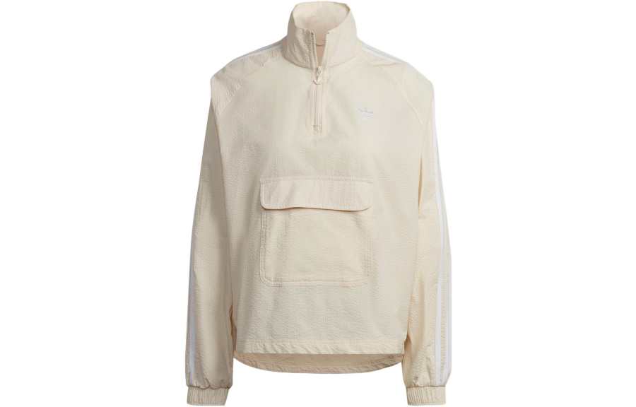 Adidas Originals Jackets Women's Ecru Stand Collar Moderate Other