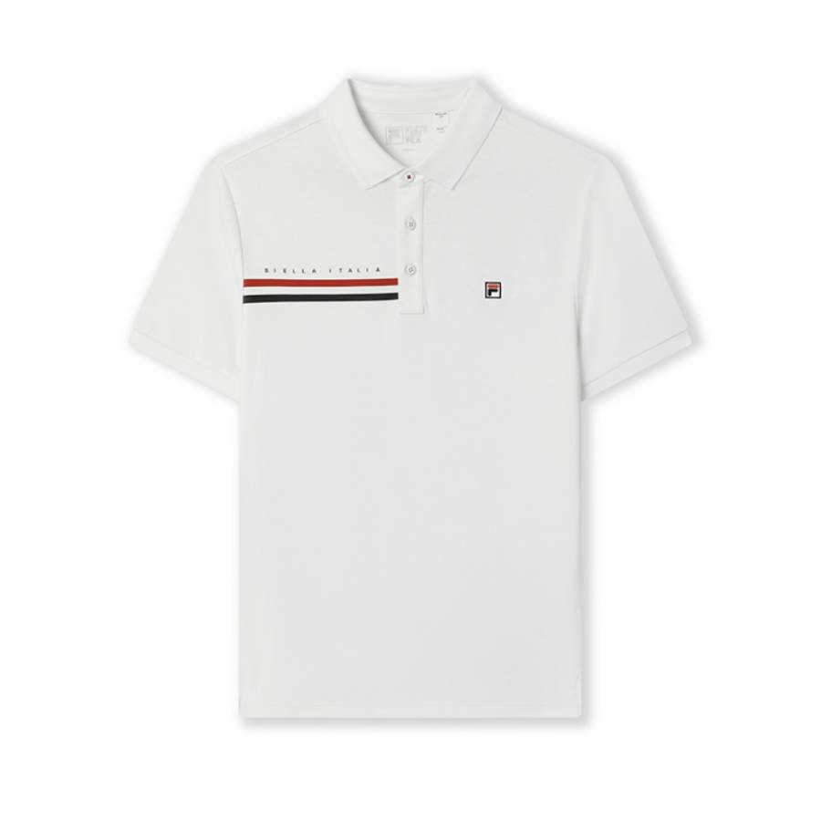 FILA Polo Shirt Men's Standard White