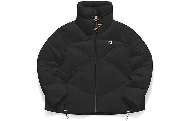 FILA Athletics Down Jackets Women's Pitch Black Stand Collar Moderate Other