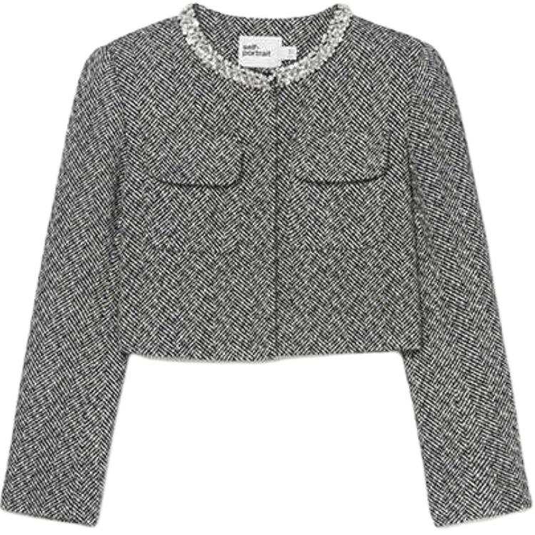 Self-portrait Self-portrait Herringbone Jacket