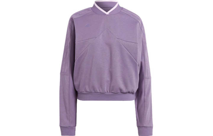 Adidas Adidas Sweatshirts Women's Purple Baseball Collar Moderate Regular