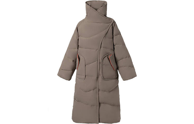 Li-Ning Li Ning Sports Fashion Collection Down Jackets Women's Walnut Brown Stand Collar Moderate Other