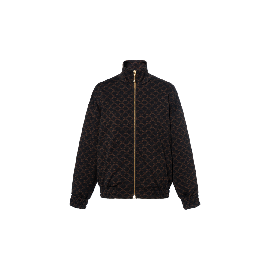 CELINE CELINE Jackets Women's Brown Stand Collar Moderate Other
