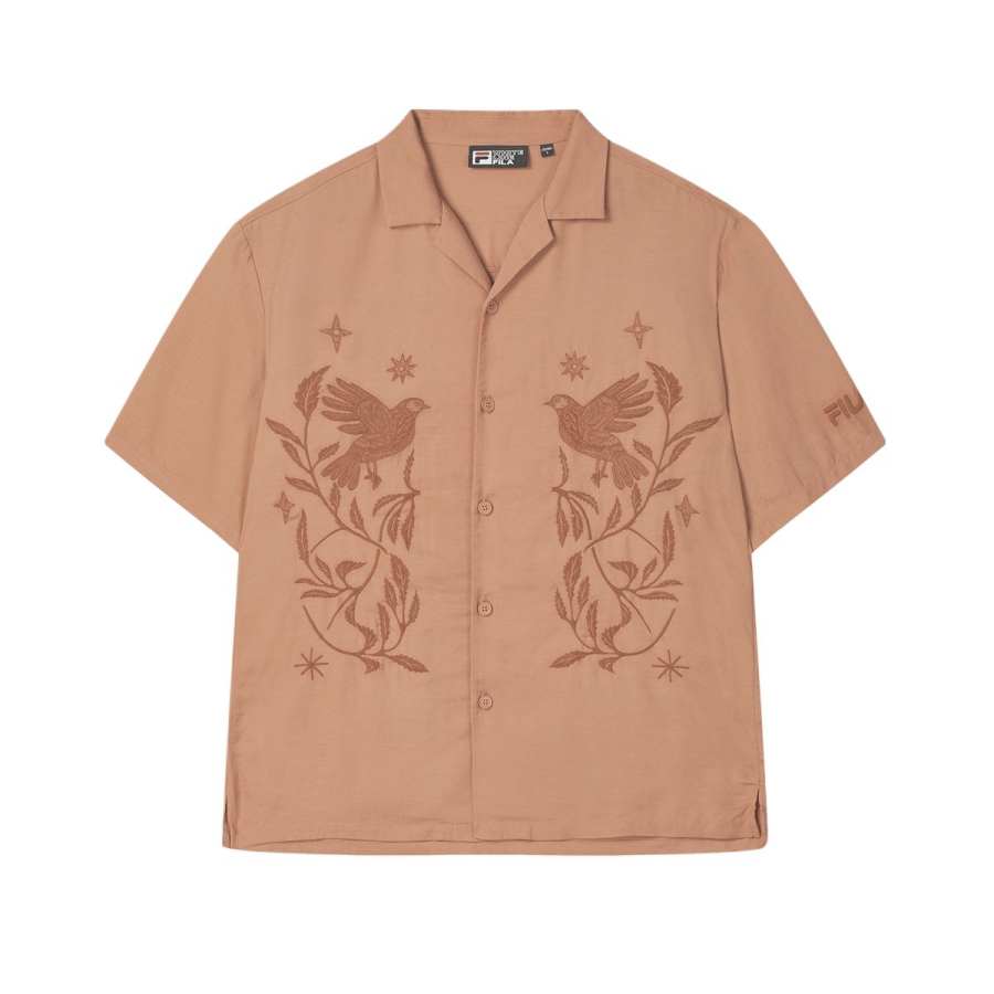 FILA SS25 Shirt Men's Dark Night Orange