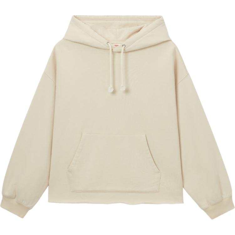 Levis Levis Sweatshirts Women's Ecru Hooded Moderate Regular
