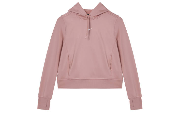 Nike Nike Therma FIT One THERMA FIT ONE Solid Color Hooded Casual Fleece Lined Sweatshirt Women's Stardust Red