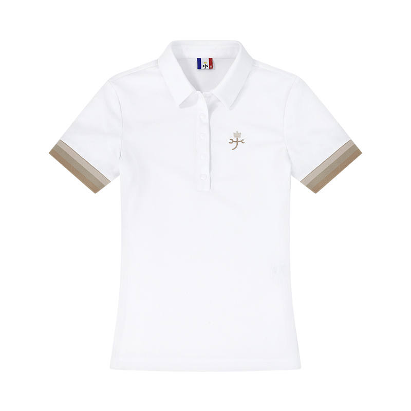 CASTELBAJAC Polo Shirt Single Flower Branch Women's