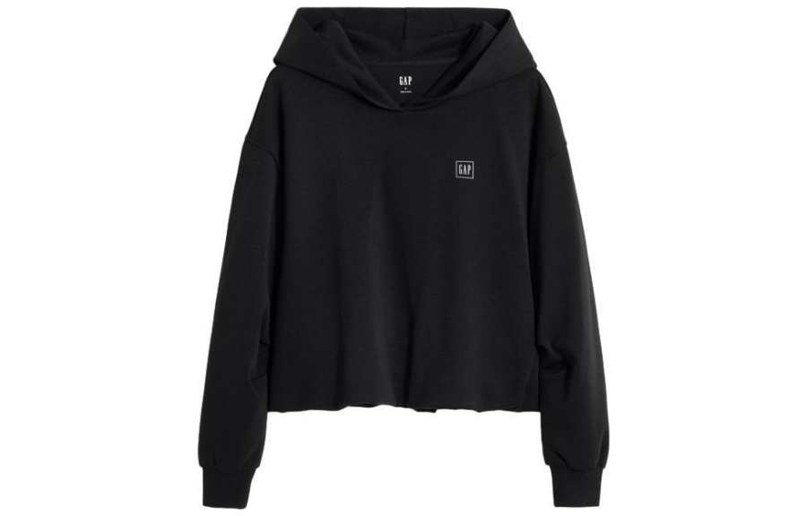 GAP Sweatshirts Women's Black Hooded Moderate Other