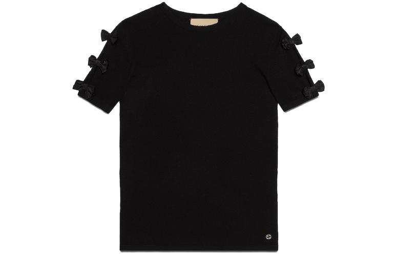 GUCCI Knitwear Women's Black Crew Neck Moderate Other