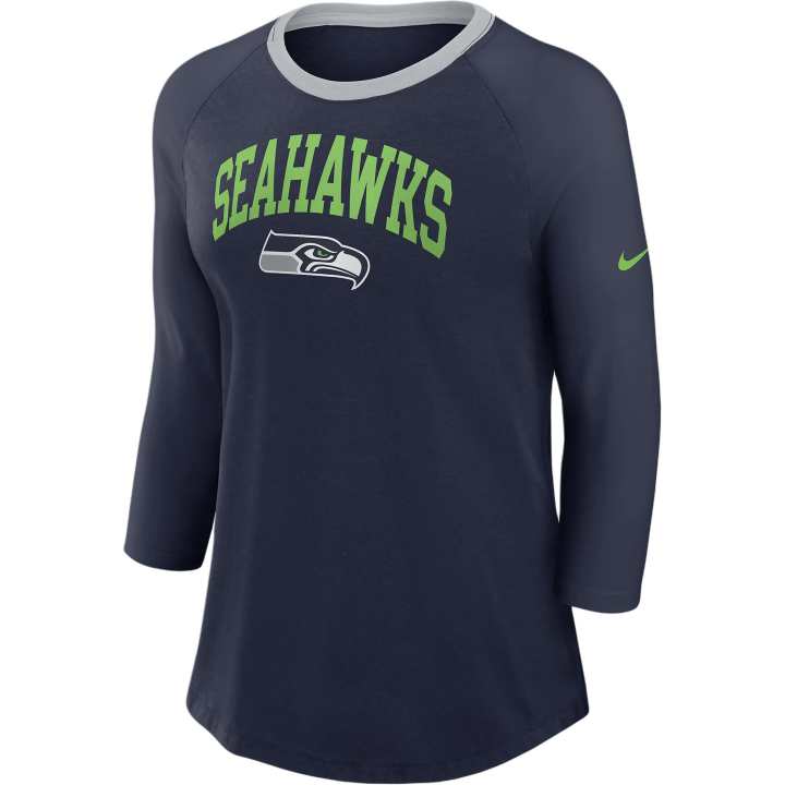 Nike Nike Seattle Seahawks Women's Nike Nfl 3/4-Sleeve T-Shirt