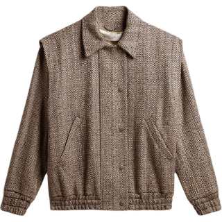 Golden Goose Deluxe Brand Herringbone Bomber Jacket