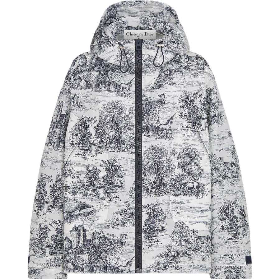 DIOR FW24 Jackets & Coats Women's Blue White Mixed Color