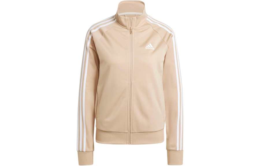 Adidas Adidas Primegreen Essentials Warm Up Slim 3 Stripes Track Jacket Retro Sports Jackets & Coats Women's Khaki