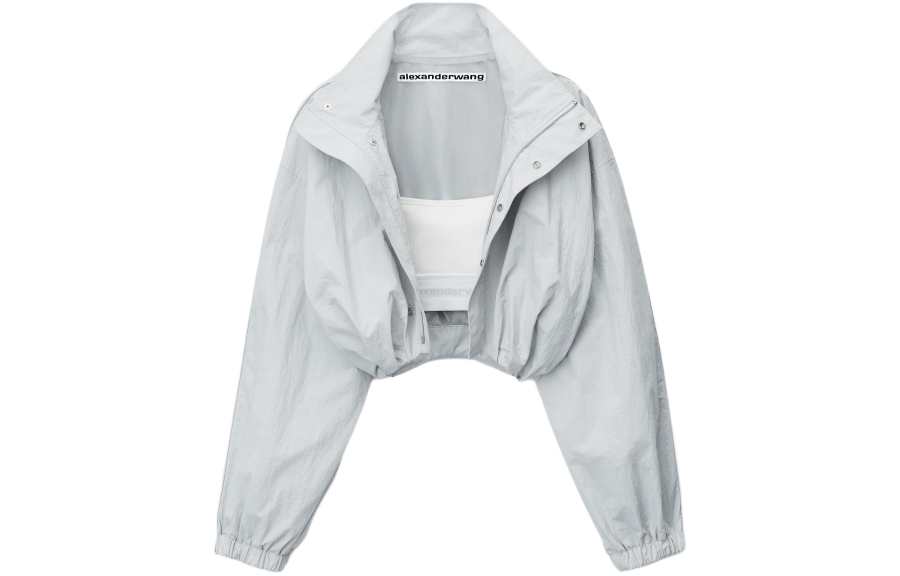 Alexander Wang Alexander Wang Double-layer Cropped Track Jacket