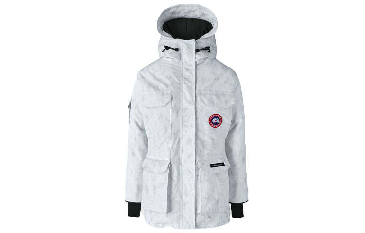 Canada Goose Expedition Collection Down Jacket Women's Glacier Melting Snow White