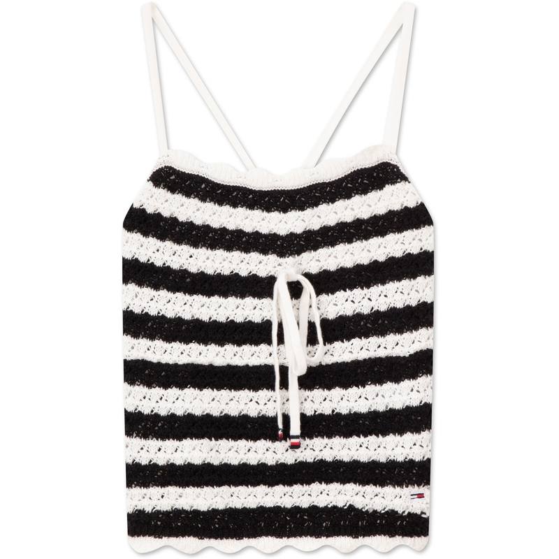 Tommy Hilfiger Camisole Women's Black White Stripes