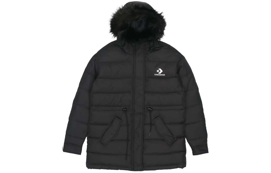 Converse Converse Down Jackets Women's Black Hooded Moderate Other