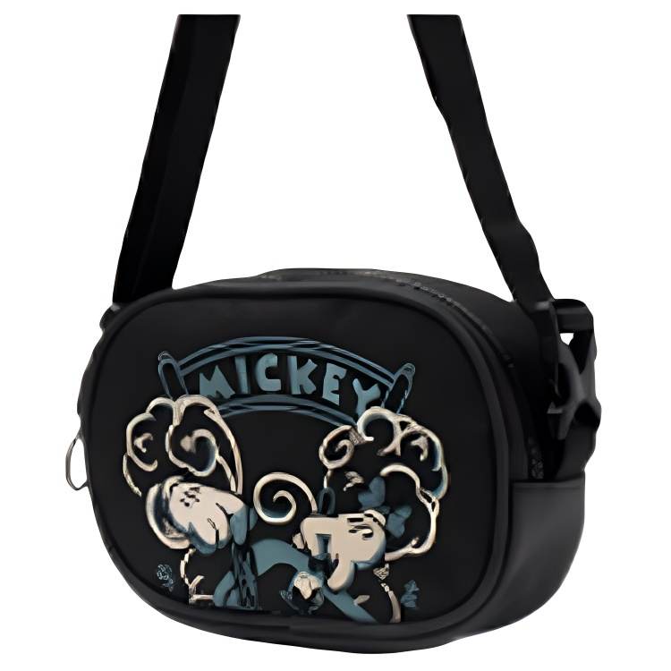 Li-Ning Li Ning Disney, Collaboration Collection Fabric Shoulder Bag, Crossbody Bag Regular Unisex Black