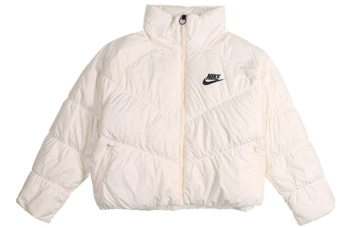 Nike Nike Down Jacket Asia Version, Winter Women's Light Ivory White
