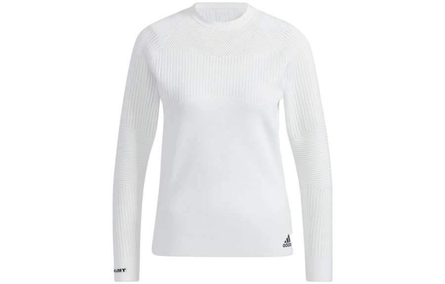 Adidas Adidas Knitwear Women's White Crew Neck Moderate Other