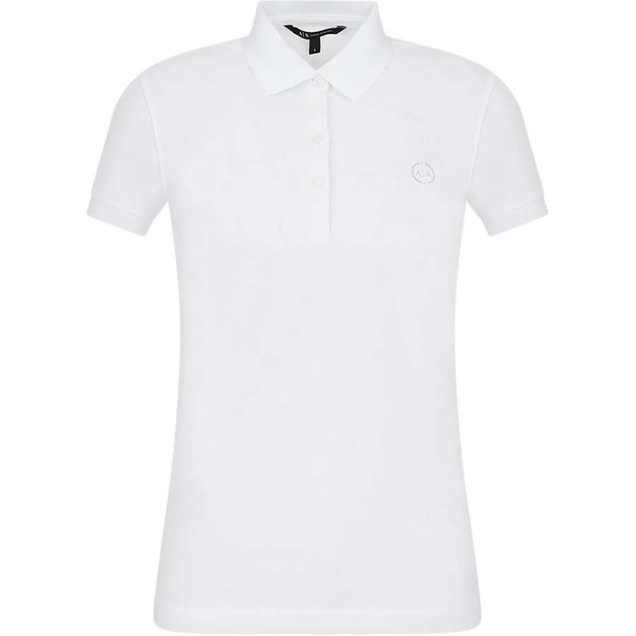 ARMANI EXCHANGE ARMANI EXCHANGEAE SS24 Polo Shirt Women's White