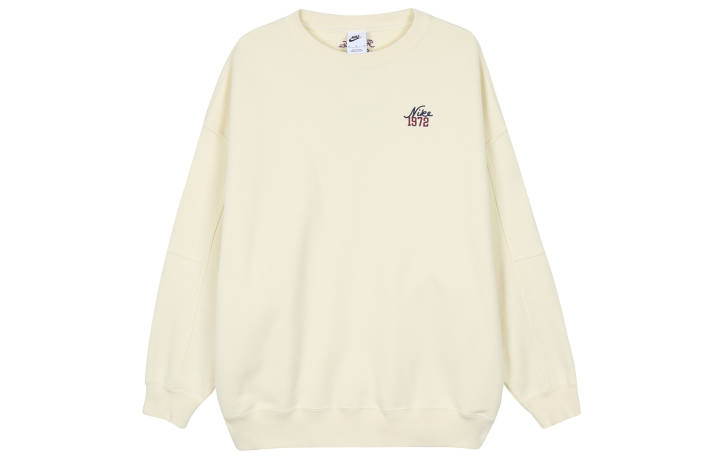 Nike Nike Sweatshirts Women's Beige Crew Neck Moderate Regular