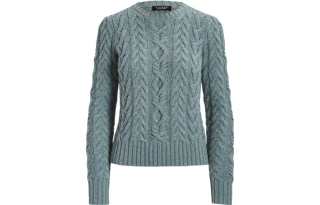 LAUREN RALPH LAUREN FW22 Sweater Loose Fit Women's Blue Green