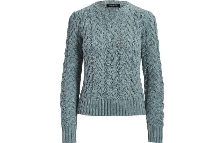 LAUREN RALPH LAUREN FW22 Sweater Loose Fit Women's Blue Green