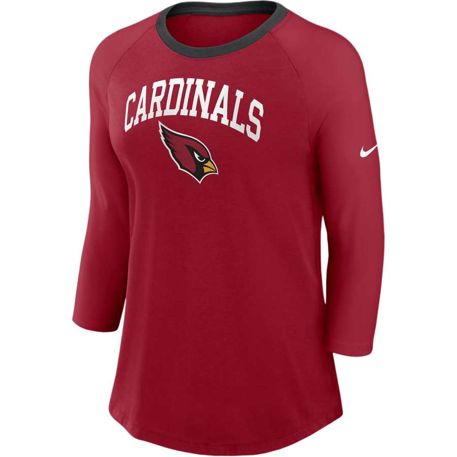 Nike Nike Arizona Cardinals Women's Nike Nfl 3/4 Sleeve T Shirt