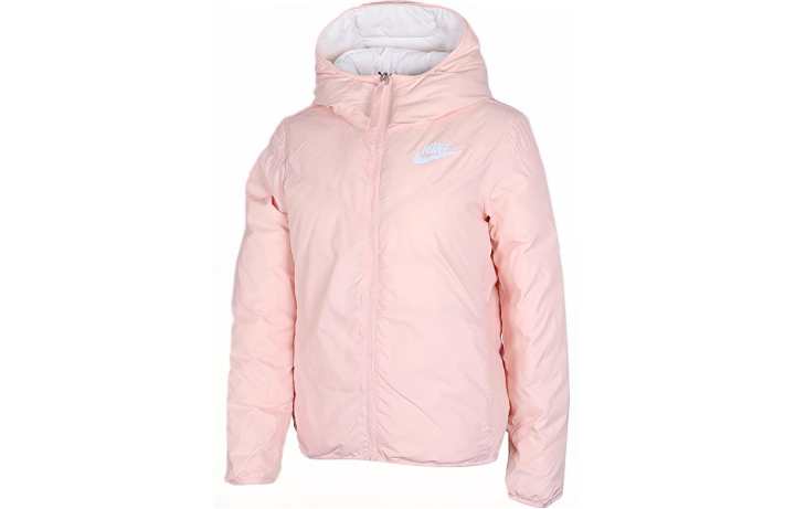 Nike Nike Down Jackets Women's Pink Hooded Moderate Reversible