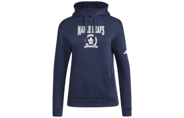 Adidas Adidas Maple Leafs Sweatshirts Women's Navy Blue Hooded Moderate Regular